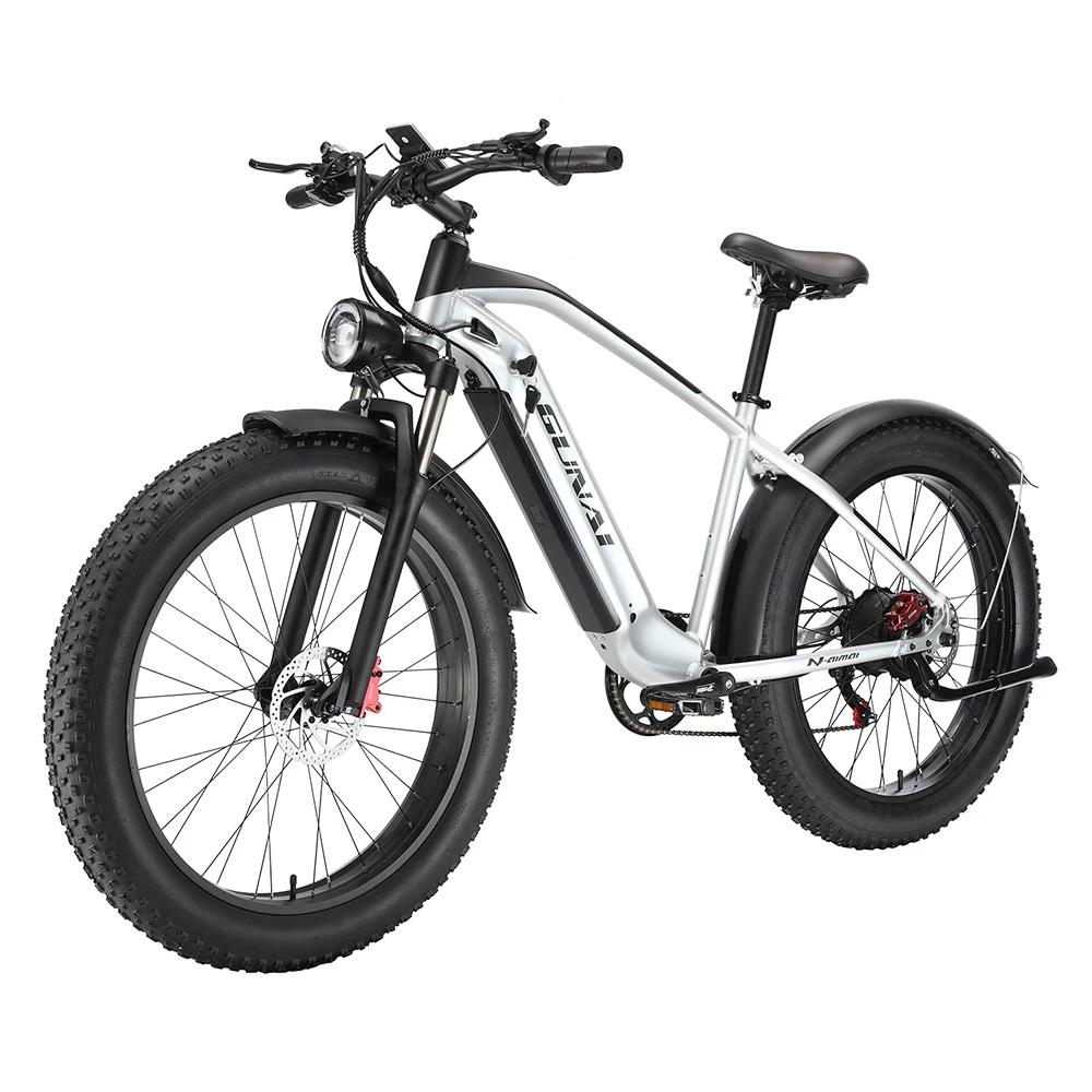 GUNAI MX05 26*4.0 Inch Fat Tire Electric Moped Bike 1000W Motor 48V 19Ah Battery 45Km/h Max Speed Shimano Gear 150KG Load Mountain Bicycle 3 GUNAI MX05 26*4.0 Inch Fat Tire Electric Moped Bike 1000W Motor 48V 19Ah Battery 45Km/h Max Speed Shimano Gear 150KG Load Mountain Bicycle - Image 3