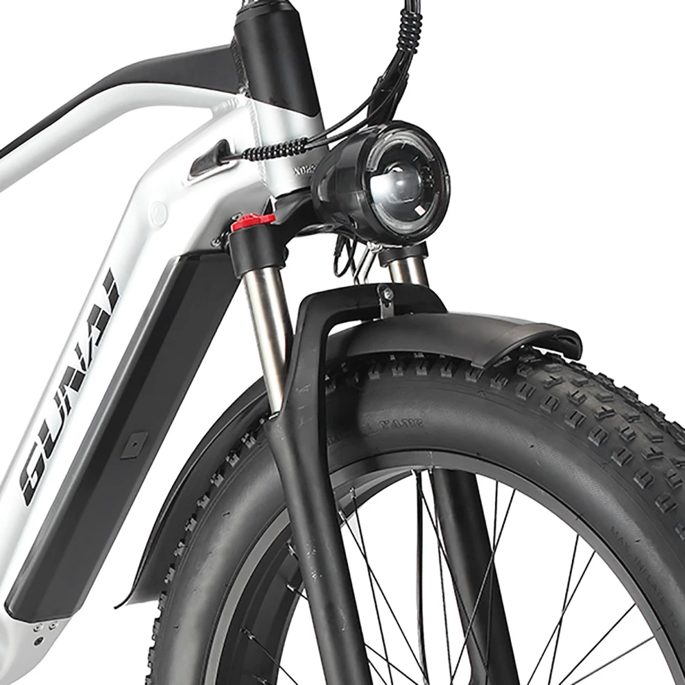 GUNAI MX05 26*4.0 Inch Fat Tire Electric Moped Bike 1000W Motor 48V 19Ah Battery 45Km/h Max Speed Shimano Gear 150KG Load Mountain Bicycle 5 GUNAI MX05 26*4.0 Inch Fat Tire Electric Moped Bike 1000W Motor 48V 19Ah Battery 45Km/h Max Speed Shimano Gear 150KG Load Mountain Bicycle - Image 5