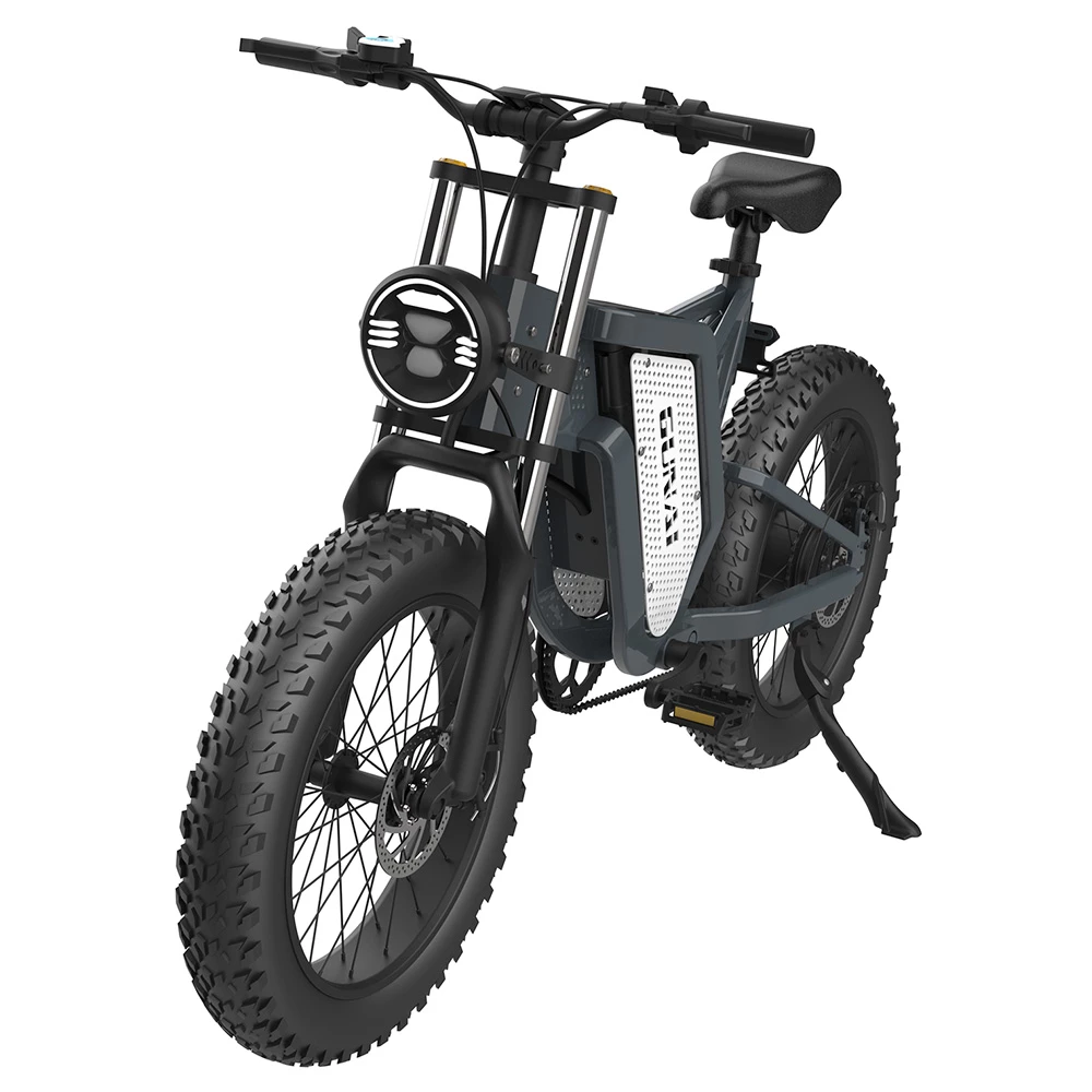 GUNAI MX25 Electric Bicycle 20*4.0 Inch Fat Tires 2000W Brushless Motor 50Km/h Max Speed 48V 25Ah Battery Shimano 7-Speed Double Oil Brakes 75KM Mileage Range 200KG Payload E-Bike - Black 6 GUNAI MX25 Electric Bicycle 20*4.0 Inch Fat Tires 2000W Brushless Motor 50Km/h Max Speed 48V 25Ah Battery Shimano 7-Speed Double Oil Brakes 75KM Mileage Range 200KG Payload E-Bike - Black - Image 6