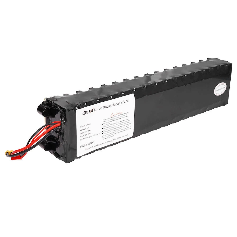 HANIWINNER HA113 Electric Scooter Rechargeable Lithium Battery 36V 7.8Ah 280.8W - Black 4 HANIWINNER HA113 Electric Scooter Rechargeable Lithium Battery 36V 7.8Ah 280.8W - Black - Image 4