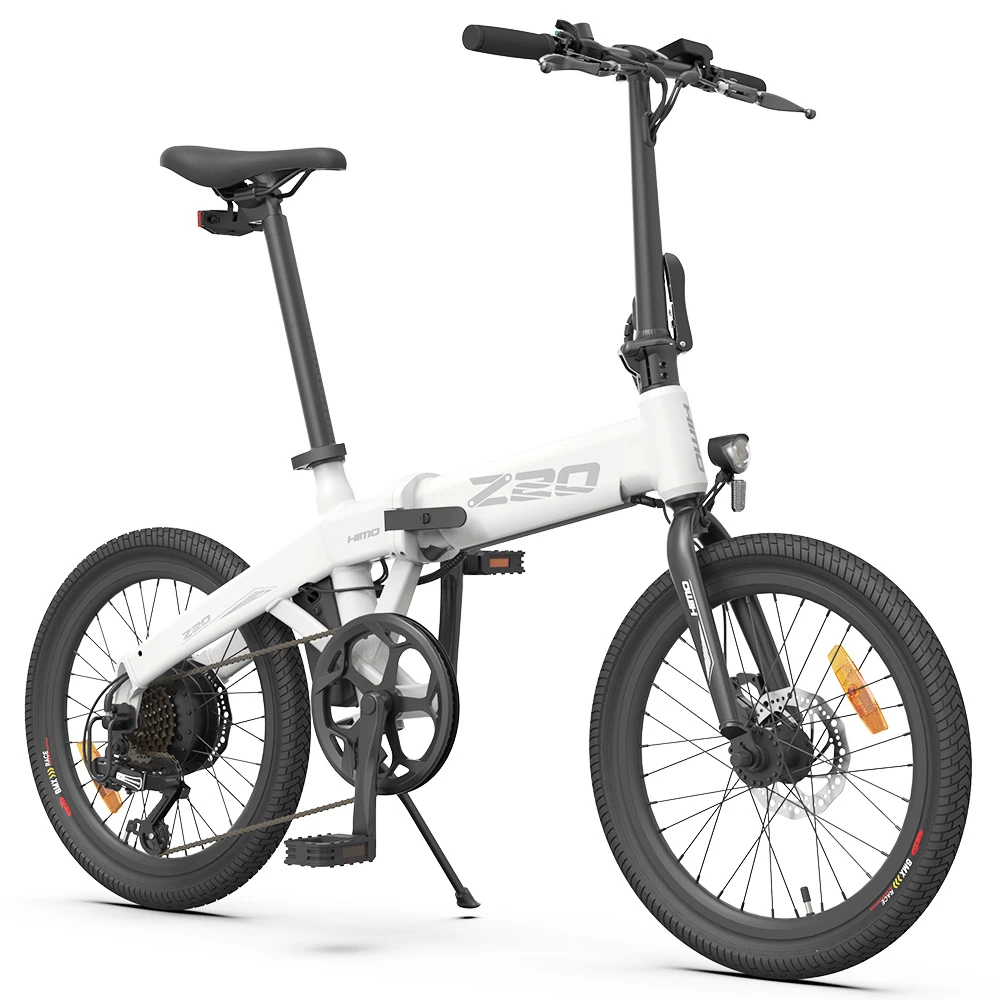 HIMO Z20 Max Electric Bicycle 250W Motor 20 Inches 36V 10Ah Battery 80KM Range Up to 25Km/h with E-assist Mode All-weather Tires - White 3 HIMO Z20 Max Electric Bicycle 250W Motor 20 Inches 36V 10Ah Battery 80KM Range Up to 25Km/h with E-assist Mode All-weather Tires - White - Image 3