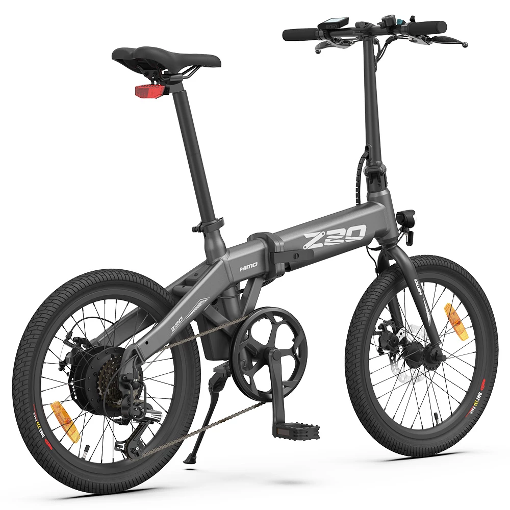 HIMO Z20 Max Electric Bicycle 250W Motor 20 Inches 36V 10Ah Battery 80KM Range Up to 25Km/h with E-assist Mode All-weather Tires - Gray 4 HIMO Z20 Max Electric Bicycle 250W Motor 20 Inches 36V 10Ah Battery 80KM Range Up to 25Km/h with E-assist Mode All-weather Tires - Gray - Image 4