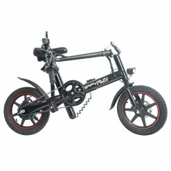Happyrun HR-X40 Lightweight Electric Bike 350W Motor 36V 6Ah Battery 14'' Road Tires 25km Range 25km/h Max Speed Black -Sports & Outdoors Sales Happyrun HR X40 Lightweight Electric Folding Bike 350W Motor 506524 3
