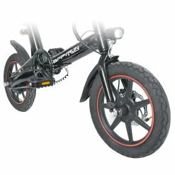 Happyrun HR-X40 Lightweight Electric Bike 350W Motor 36V 6Ah Battery 14'' Road Tires 25km Range 25km/h Max Speed Black -Sports & Outdoors Sales Happyrun HR X40 Lightweight Electric Folding Bike 350W Motor 506524 5