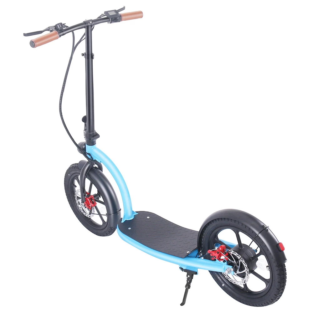 HiBoy VE001 Electric Scooter 16 Inch Tires 350W Motor 36V 10Ah Battery 30km/h Max Speed 60km Range 100kg Max Load - Blue 3 HiBoy VE001 Electric Scooter 16 Inch Tires 350W Motor 36V 10Ah Battery 30km/h Max Speed 60km Range 100kg Max Load - Blue - Image 3