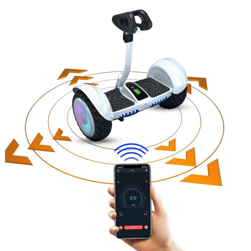 IENYRID K8 Balance Car 10 inch Off-road Tires 350W*2 Motor 16km/h Top Speed 4Ah Battery for 12km Mileage 80kg Load APP Control 3 IENYRID K8 Balance Car 10 inch Off-road Tires 350W*2 Motor 16km/h Top Speed 4Ah Battery for 12km Mileage 80kg Load APP Control - Image 3