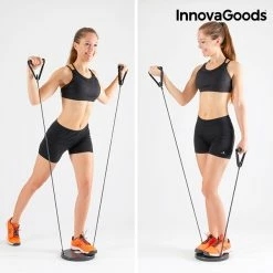 InnovaGoods Cardio Twister Disc with Exercise Guide Flexible elastics with foam handles -Sports & Outdoors Sales InnovaGoods Cardio Twister Disc with Exercise Guide 477140 4