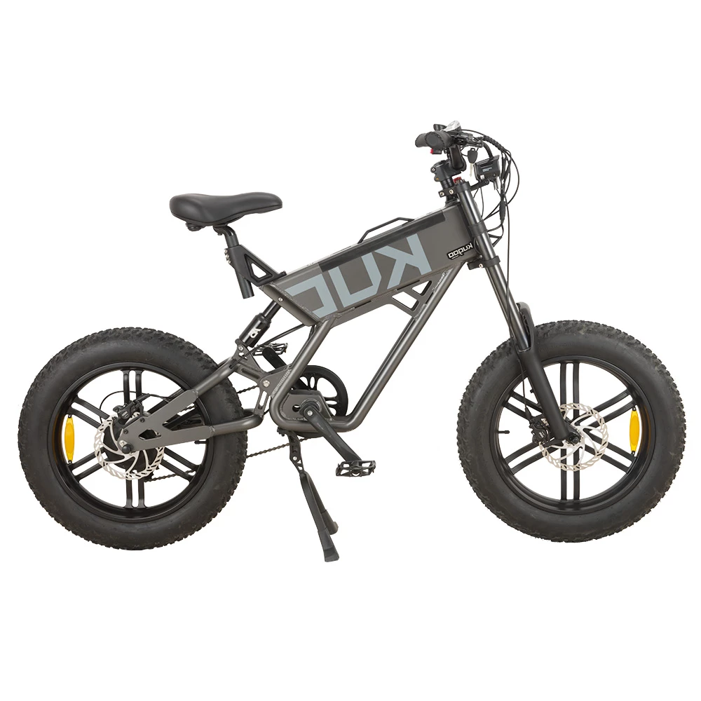 KUGOO T01 Electric Bicycle 48V 500W Motor 13Ah Battery 20*4.0 Inch Fat Tires 38Km/h Max Speed Shimano 7-Speed Gears Hydraulic Brakes 50-65KM Mileage 150KG Load Electric Mountain Bike - Grey 1 KUGOO T01 Electric Bicycle 48V 500W Motor 13Ah Battery 20*4.0 Inch Fat Tires 38Km/h Max Speed Shimano 7-Speed Gears Hydraulic Brakes 50-65KM Mileage 150KG Load Electric Mountain Bike - Grey