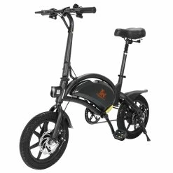 KugooKirin V1 (KIRIN B2) Folding Moped Electric Bike with Pedals 400W Brushless Motor Max Speed 45km/h 7.5AH Lithium Battery Disc Brake 14 Inch Pneumatic Tires Smart App Control Child Saddle - Black -Sports & Outdoors Sales KUGOO V1 Folding Moped Electric Bike 12 Inch Black 466017 2