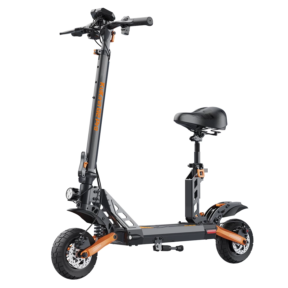 KuKirin G2 PRO Adventurers Dream Folding Electric Scooter 9 Inch Pneumatic Tire 600W Brushless Motor 48V 15AH Battery Max Speed 45km/h Max Range 55KM HD LCD Display Dual Disc Brake Led Light with Seat - Black 1 KuKirin G2 PRO Adventurers Dream Folding Electric Scooter 9 Inch Pneumatic Tire 600W Brushless Motor 48V 15AH Battery Max Speed 45km/h Max Range 55KM HD LCD Display Dual Disc Brake Led Light with Seat - Black