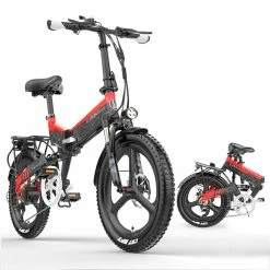 LANKELEISI G650 Electric Folding Bike 400W Motor 14.5Ah Battery 20 inch Tire for Commuting - Red 11 LANKELEISI G650 Electric Folding Bike 400W Motor 14.5Ah Battery 20 inch Tire for Commuting - Red -Sports & Outdoors Sales LANKELEISI G650 Electric Folding Bike 400W Motor Red 518095 5