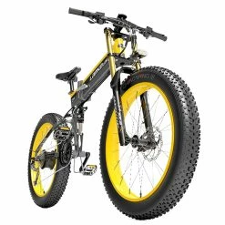 LANKELEISI T750 Plus Big Fork Electric Bike 48V 1000W Motor 14.5Ah Battery 26*4.0'' Fat Tire - Yellow
