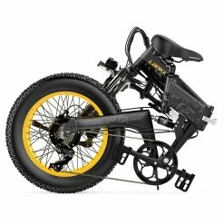 LANKELEISI X3000 Plus Folding Electric Mountain Bike 20*4.0 Inch Fat Tires 1000W Motor 40Km/h Max Speed 48V 17.5Ah Battery 100KM Range 180KG Max Load Shimano 7 Speed Double Shock Absorption - Grey -Sports & Outdoors Sales LANKELEISI X3000 Plus Folding Electric Mountain Bike Grey 502671 5