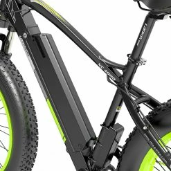 LANKELEISI XC4000 Electric Bike 26*4.0 Inch Fat Tires 1000W Motor 40Km/h Max Speed 48V 17.5Ah Battery Shimano 7 Speed 120Km Range 180Kg Max Load - Green -Sports & Outdoors Sales LANKELEISI XC4000 Electric Bike 48V 1000W Motor Green 502660 5
