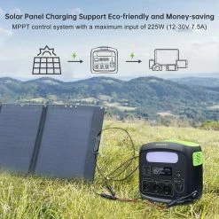 NECESPOW N1200 1200W Portable Power Station + 2Pcs 120W Foldable Solar Panel Emergency Power Supply 1280Wh 400000mAh LiFePO4 Battery, 230V AC Pure Sine Wave, 10 Outputs, LED Light Solar Generator for Outdoor, Camping, Home Use,Backup Power Supply Kit 11 NECESPOW N1200 1200W Portable Power Station + 2Pcs 120W Foldable Solar Panel Emergency Power Supply 1280Wh 400000mAh LiFePO4 Battery, 230V AC Pure Sine Wave, 10 Outputs, LED Light Solar Generator for Outdoor, Camping, Home Use,Backup Power Supply Kit -Sports & Outdoors Sales NECESPOW N1200 1200W Portable Power Station 517811 4 2