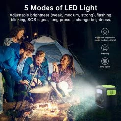NECESPOW N1200 1200W Portable Power Station (Peak 2400W) Emergency Power Supply 1280Wh 400000mAh LiFePO4 Battery, Solar Power Generator Outdoor 230V AC Pure Sine Wave, 10 Outputs, LED Light Solar Generator Backup Supply for Outdoor, Camping, Home Use 11 NECESPOW N1200 1200W Portable Power Station (Peak 2400W) Emergency Power Supply 1280Wh 400000mAh LiFePO4 Battery, Solar Power Generator Outdoor 230V AC Pure Sine Wave, 10 Outputs, LED Light Solar Generator Backup Supply for Outdoor, Camping, Home Use -Sports & Outdoors Sales NECESPOW N1200 1200W Portable Power Station 517811 5