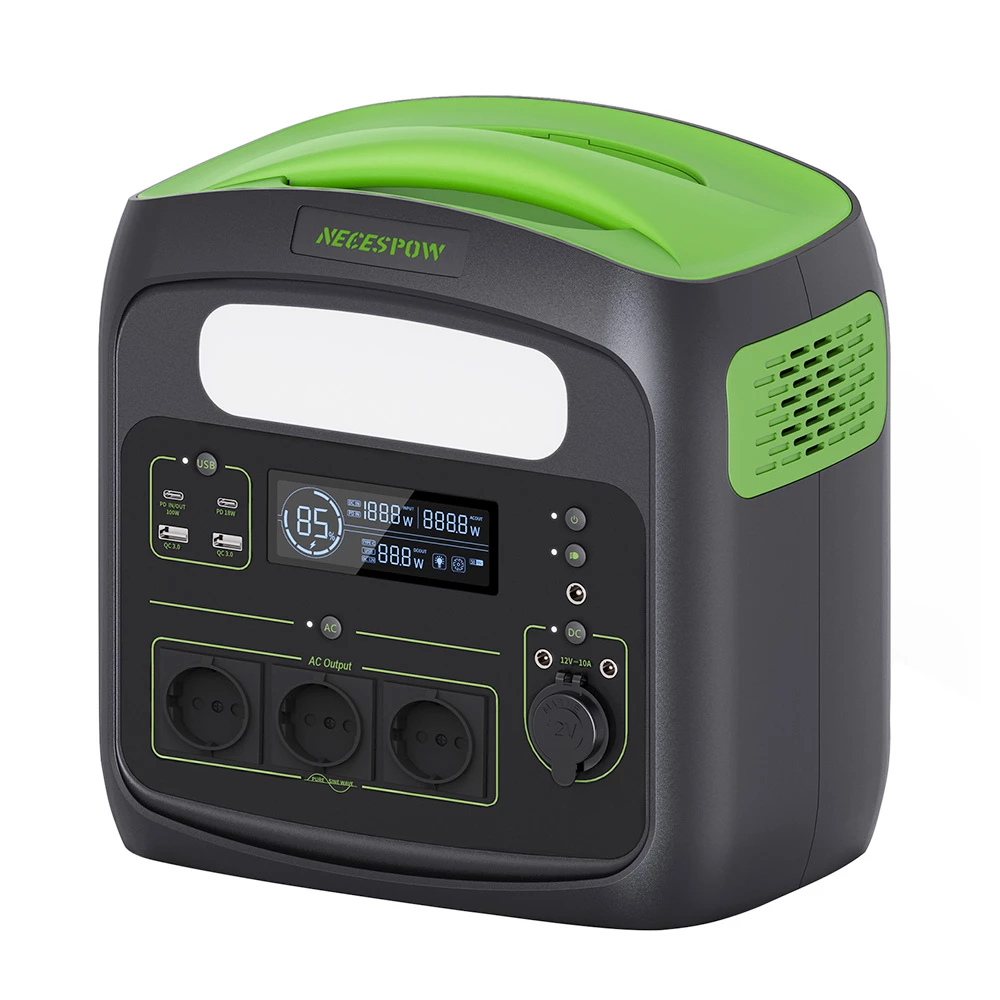 NECESPOW N7576 700W Portable Power Station, 576Wh/180000mAh LiFePo4 Battery Solar Generator, 230V AC Pure Sine Wave, PD100W Fast Charging 1 NECESPOW N7576 700W Portable Power Station, 576Wh/180000mAh LiFePo4 Battery Solar Generator, 230V AC Pure Sine Wave, PD100W Fast Charging