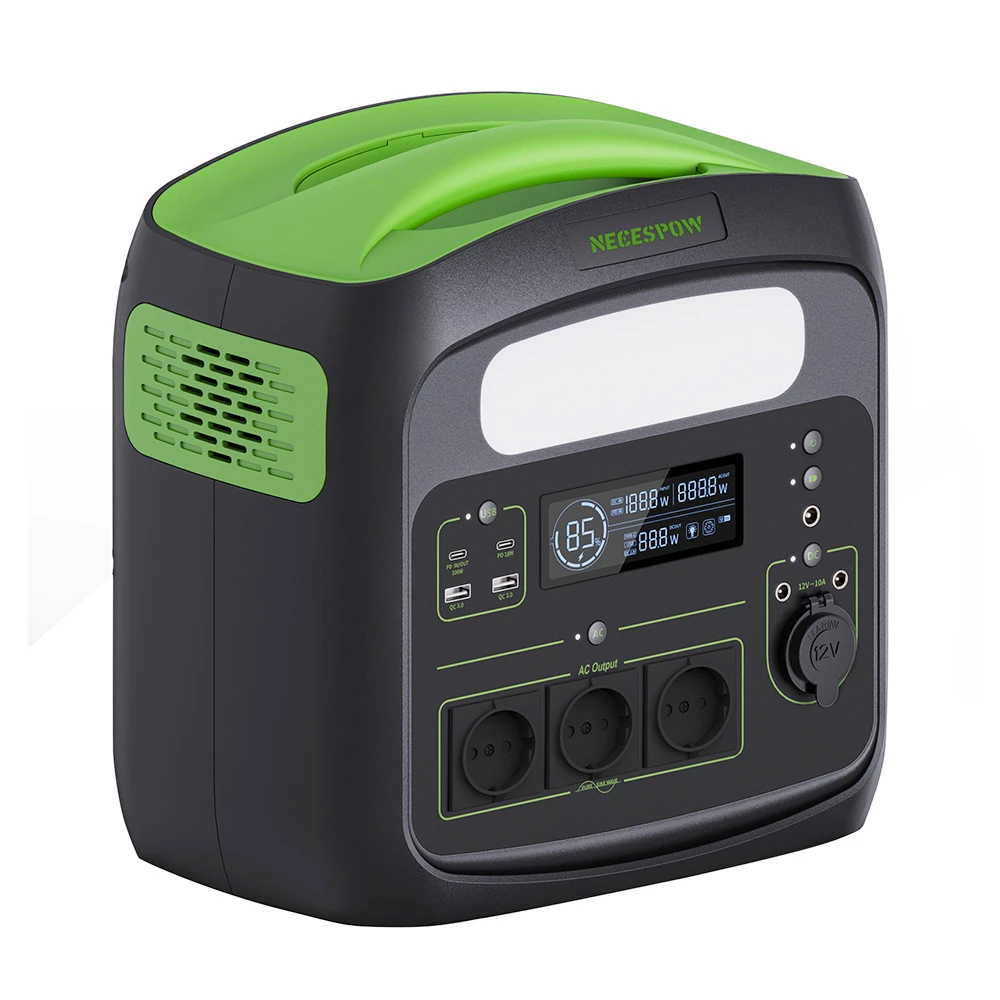 NECESPOW N7576 700W Portable Power Station, 576Wh/180000mAh LiFePo4 Battery Solar Generator, 230V AC Pure Sine Wave, PD100W Fast Charging 2 NECESPOW N7576 700W Portable Power Station, 576Wh/180000mAh LiFePo4 Battery Solar Generator, 230V AC Pure Sine Wave, PD100W Fast Charging - Image 2