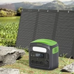 NECESPOW N7576 700W 576Wh Portable Power Station + 120W Foldable Solar Panel, LiFePo4 Battery Solar Generator Outdoor Power Supply Kit -Sports & Outdoors Sales NECESPOW N7576 700W Portable Power Station 517810 2 1