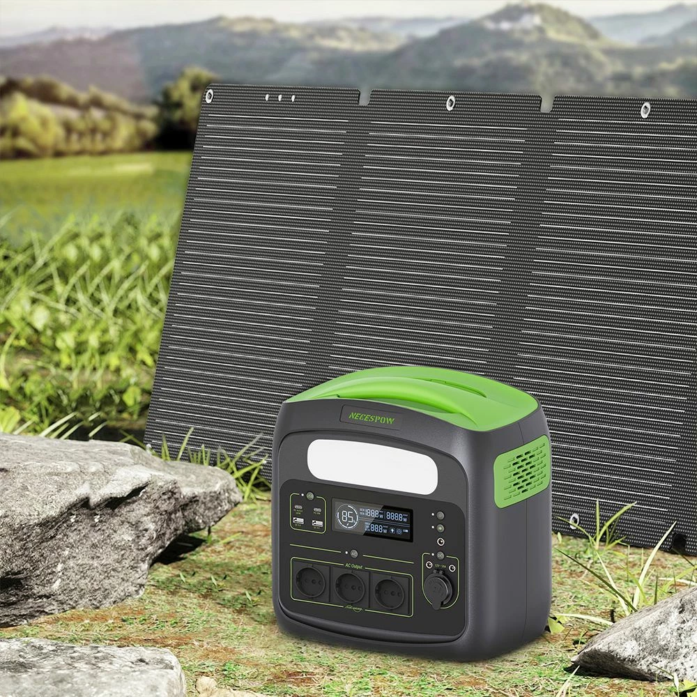 NECESPOW N7576 700W Portable Power Station, 576Wh/180000mAh LiFePo4 Battery Solar Generator, 230V AC Pure Sine Wave, PD100W Fast Charging 3 NECESPOW N7576 700W Portable Power Station, 576Wh/180000mAh LiFePo4 Battery Solar Generator, 230V AC Pure Sine Wave, PD100W Fast Charging - Image 3
