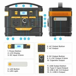 NOVOO 296Wh Portable Power Station with 300W AC Socket PD 45W USB C Port Car Socket 3 USB A Ports Total 8 Ports -Sports & Outdoors Sales NOVOO ESS 296Wh Portable Power Station 492089 3