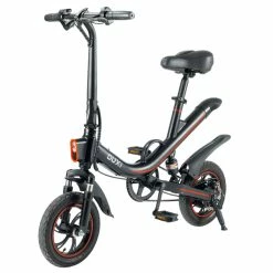 OUXI V1 Electric Bike 12 Inch Tires 350W Motor 36V 7.8Ah Battery 30Km Range 25Km/h Max Speed 150kg Max Load - Black