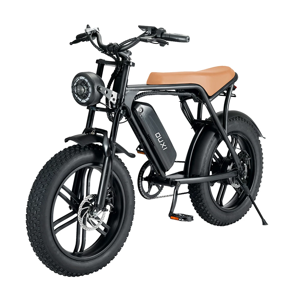 OUXI V8 Electric Bike 20*4.0 Inch Fat Tires 750W Motor 50Km/h Max Speed 48V 15Ah Battery Retro Ebike Max Load 150kg Dual Disc Brake Shimano 7-Speed Gear 3 OUXI V8 Electric Bike 20*4.0 Inch Fat Tires 750W Motor 50Km/h Max Speed 48V 15Ah Battery Retro Ebike Max Load 150kg Dual Disc Brake Shimano 7-Speed Gear - Image 3