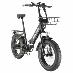 PHILODO H4 Foldable Step-Thru Fat Bike 20 Inch 48V 13Ah Removable Battery 250W Motor 25km/h Dual Brakes - Black -Sports & Outdoors Sales PHILODO H4 Foldable Step Thru Fat Bike 20 Inch Black 507613 2