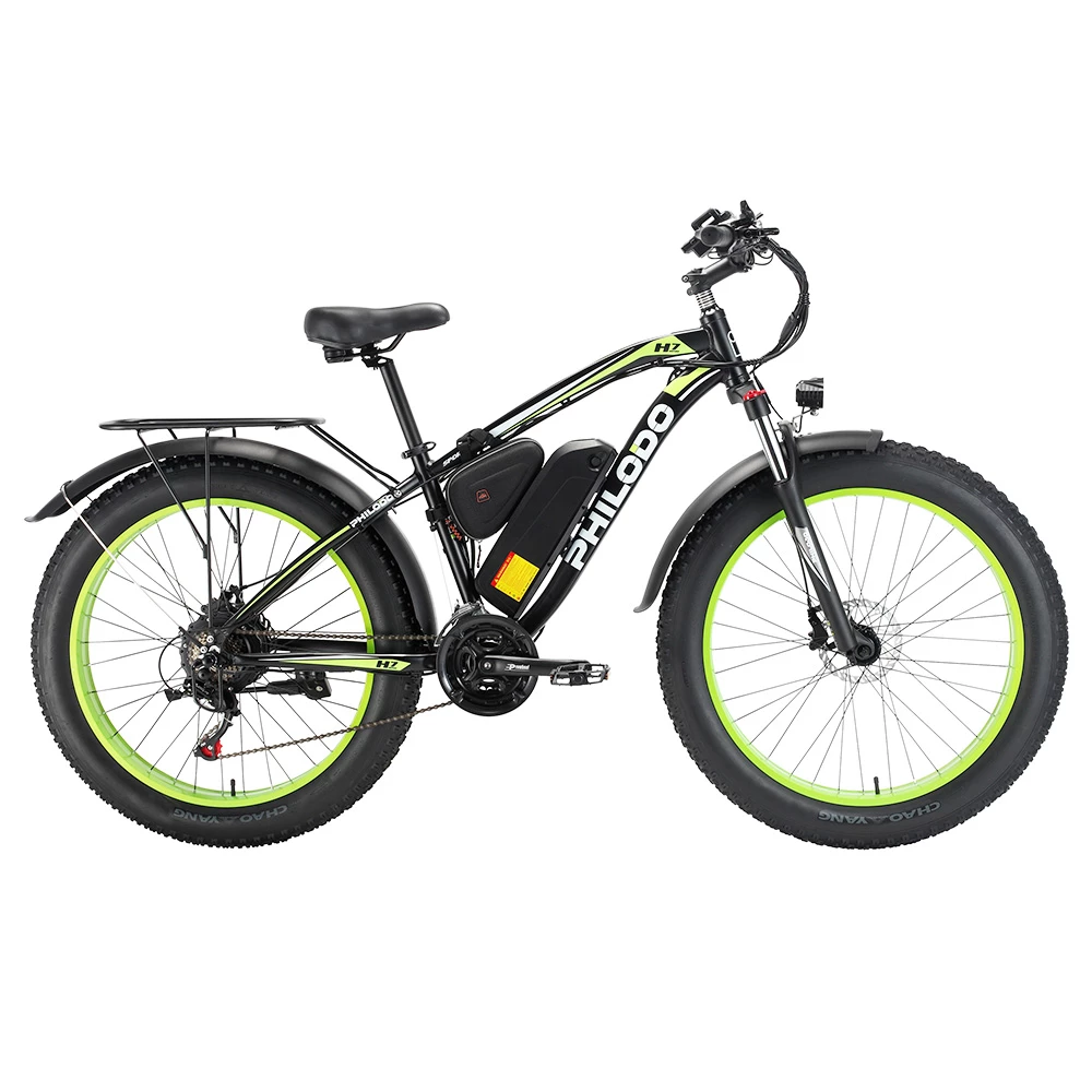 PHILODO H7 2.0 Electric Mountain Bike All Terrain Fat Bike 26 Inch 48V 13Ah Removable Battery 1000W High-speed Motor 50Km/h 21 Speed Gear Electric Bicycle 2 PHILODO H7 2.0 Electric Mountain Bike All Terrain Fat Bike 26 Inch 48V 13Ah Removable Battery 1000W High-speed Motor 50Km/h 21 Speed Gear Electric Bicycle - Image 2