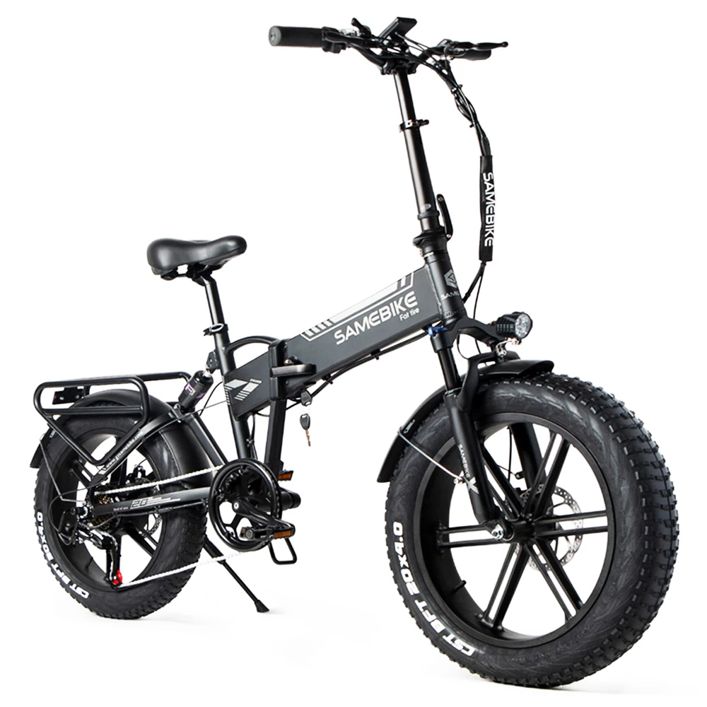 SAMEBIKE XWLX09 20 Inches Fat Tire Electric Bike 500W Motor 25-35km/h Max Speed 80-90km Max Mileage - Black 1 SAMEBIKE XWLX09 20 Inches Fat Tire Electric Bike 500W Motor 25-35km/h Max Speed 80-90km Max Mileage - Black