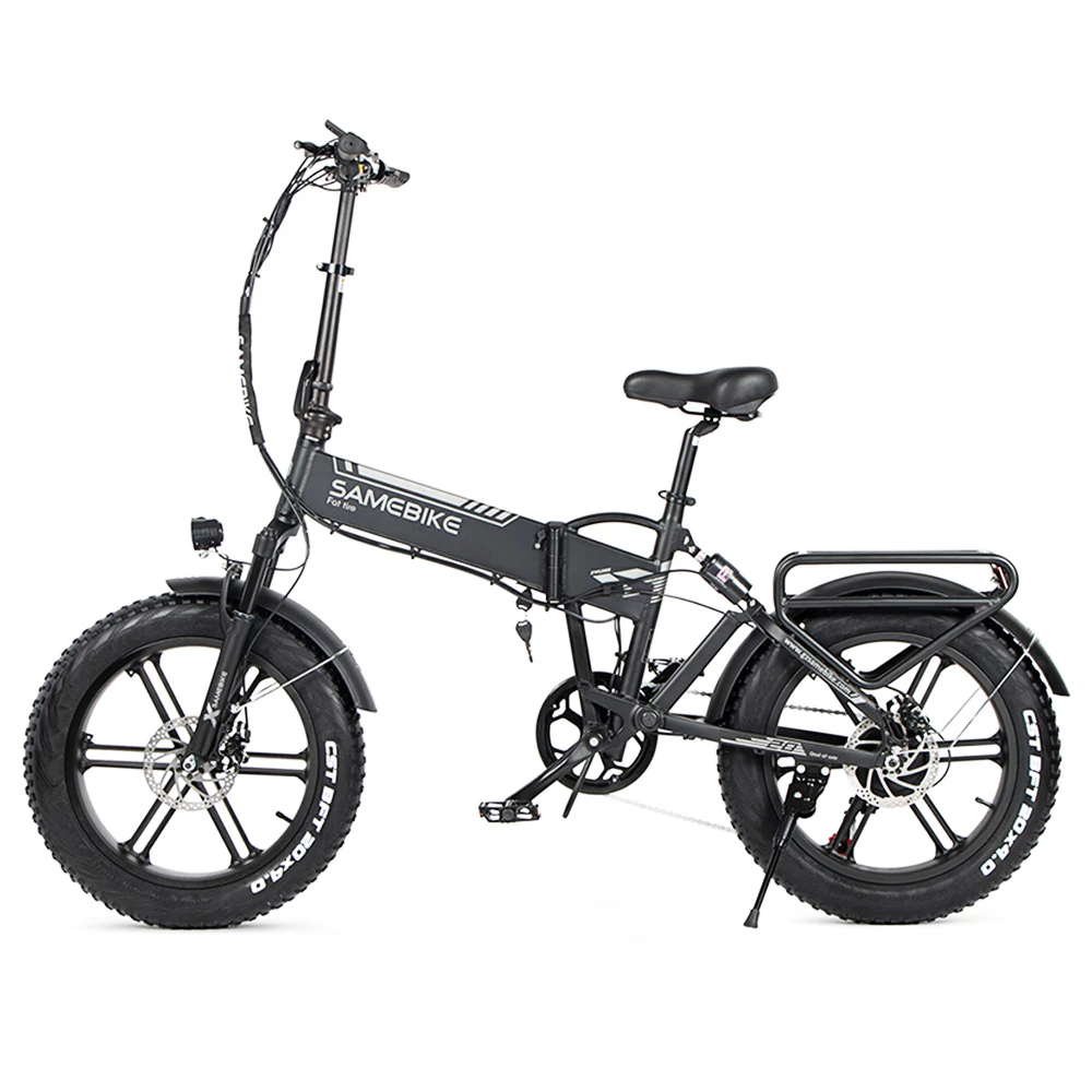 SAMEBIKE XWLX09 20 Inches Fat Tire Electric Bike 500W Motor 25-35km/h Max Speed 80-90km Max Mileage - Black 3 SAMEBIKE XWLX09 20 Inches Fat Tire Electric Bike 500W Motor 25-35km/h Max Speed 80-90km Max Mileage - Black - Image 3