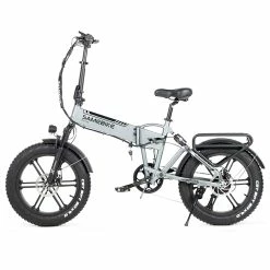 SAMEBIKE XWLX09 20 Inches Fat Tire eBike 500W All Terrain eBike 25-35km/h Max Speed 80-90km Max Mileage - Silver -Sports & Outdoors Sales SAMEBIKE XWLX09 Electric Bike 500047 2