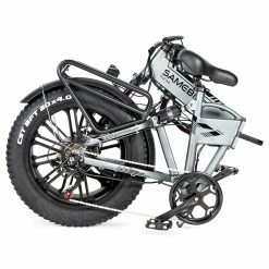SAMEBIKE XWLX09 20 Inches Fat Tire eBike 500W All Terrain eBike 25-35km/h Max Speed 80-90km Max Mileage - Silver -Sports & Outdoors Sales SAMEBIKE XWLX09 Electric Bike 500047 4