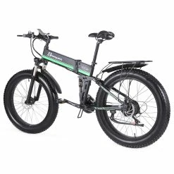 Shengmilo MX01 26 Inches Fat Tire Electric Bike 12 Magnetic Booster Bicycle 1000W 7-Speed Shimano for Snow Mountain -Sports & Outdoors Sales Shengmilo MX01 E bike Magneto Booster Bicycle Black Green 498309 2
