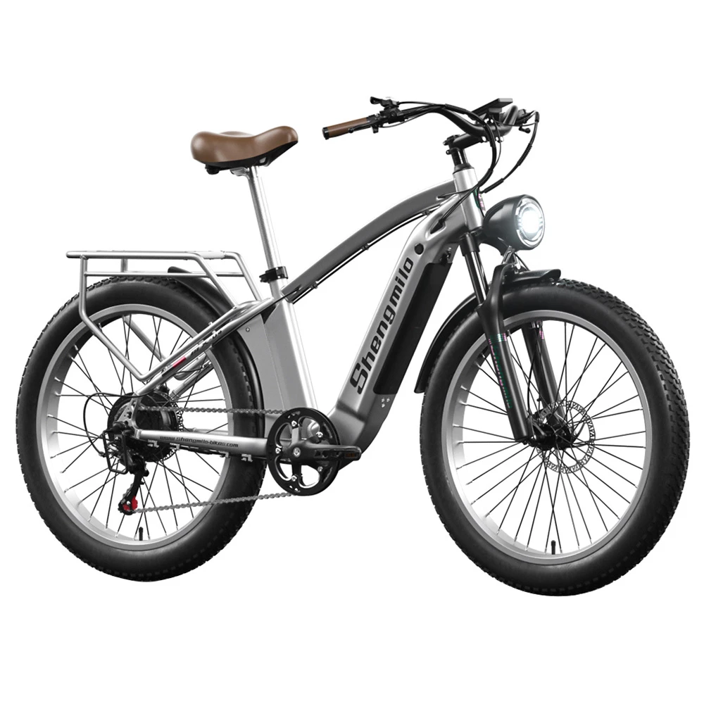 Shengmilo MX04 26*3.0 Inch Fat Tire Electric Moped Bike Mountain Bicycle Bafang 500W Motor 48V 15Ah LG Battery 40Km/h Max Speed Shimano 7-Speed Gear 110KM Max Range IP64 Waterproof TEKTRO E500 Oil Brake 1 Shengmilo MX04 26*3.0 Inch Fat Tire Electric Moped Bike Mountain Bicycle Bafang 500W Motor 48V 15Ah LG Battery 40Km/h Max Speed Shimano 7-Speed Gear 110KM Max Range IP64 Waterproof TEKTRO E500 Oil Brake