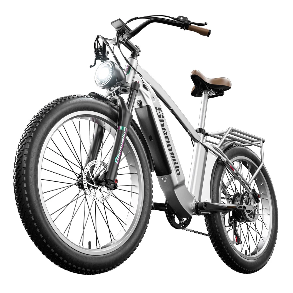 Shengmilo MX04 26*3.0 Inch Fat Tire Electric Moped Bike Mountain Bicycle Bafang 500W Motor 48V 15Ah LG Battery 40Km/h Max Speed Shimano 7-Speed Gear 110KM Max Range IP64 Waterproof TEKTRO E500 Oil Brake 5 Shengmilo MX04 26*3.0 Inch Fat Tire Electric Moped Bike Mountain Bicycle Bafang 500W Motor 48V 15Ah LG Battery 40Km/h Max Speed Shimano 7-Speed Gear 110KM Max Range IP64 Waterproof TEKTRO E500 Oil Brake - Image 5