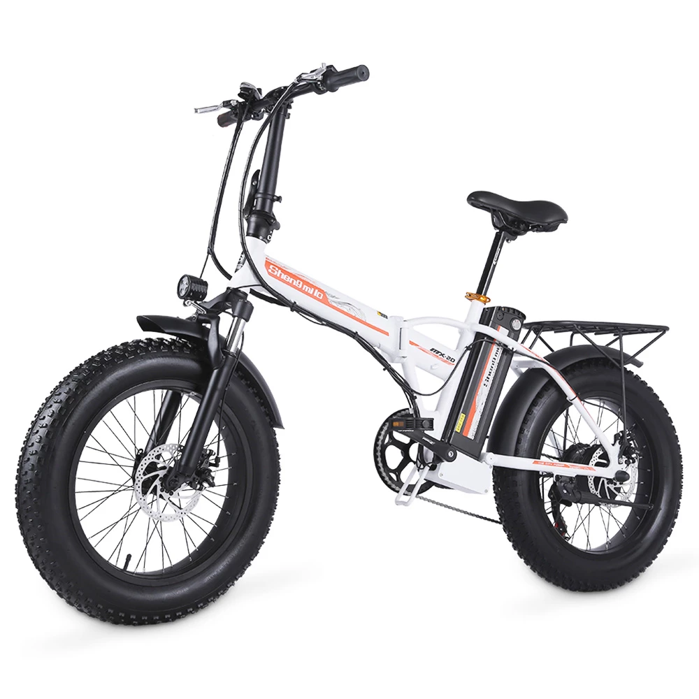 Shengmilo MX20 500W 48V 15Ah 20'' E-bike 40km/h Max Speed 40-50km Mileage Range 150kg Max Load Electric Bike - White 2 Shengmilo MX20 500W 48V 15Ah 20'' E-bike 40km/h Max Speed 40-50km Mileage Range 150kg Max Load Electric Bike - White - Image 2