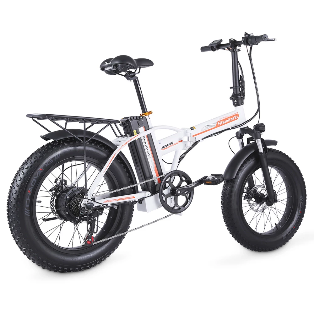 Shengmilo MX20 500W 48V 15Ah 20'' E-bike 40km/h Max Speed 40-50km Mileage Range 150kg Max Load Electric Bike - White 4 Shengmilo MX20 500W 48V 15Ah 20'' E-bike 40km/h Max Speed 40-50km Mileage Range 150kg Max Load Electric Bike - White - Image 4