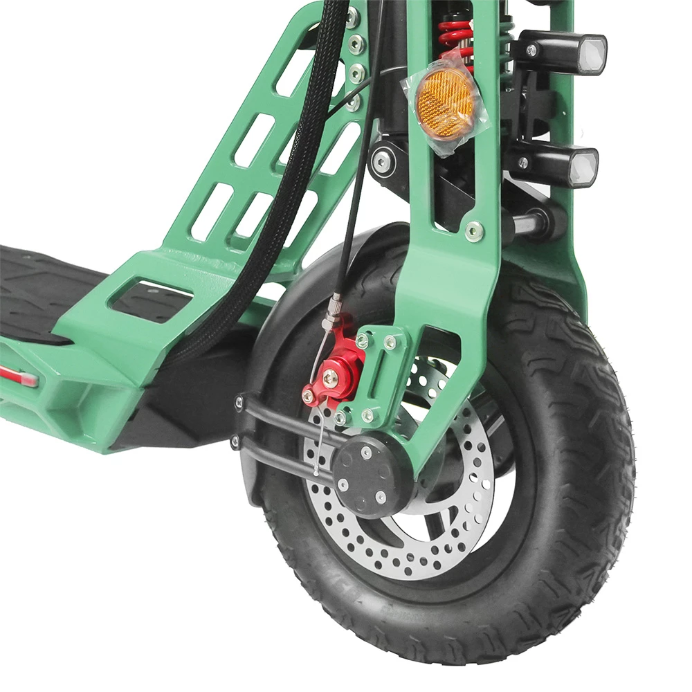 Spetime M6 Electric Scooter 600W 13Ah Battery 40km Range 40km/h Max Speed 100kg Load - Green 4 Spetime M6 Electric Scooter 600W 13Ah Battery 40km Range 40km/h Max Speed 100kg Load - Green - Image 4