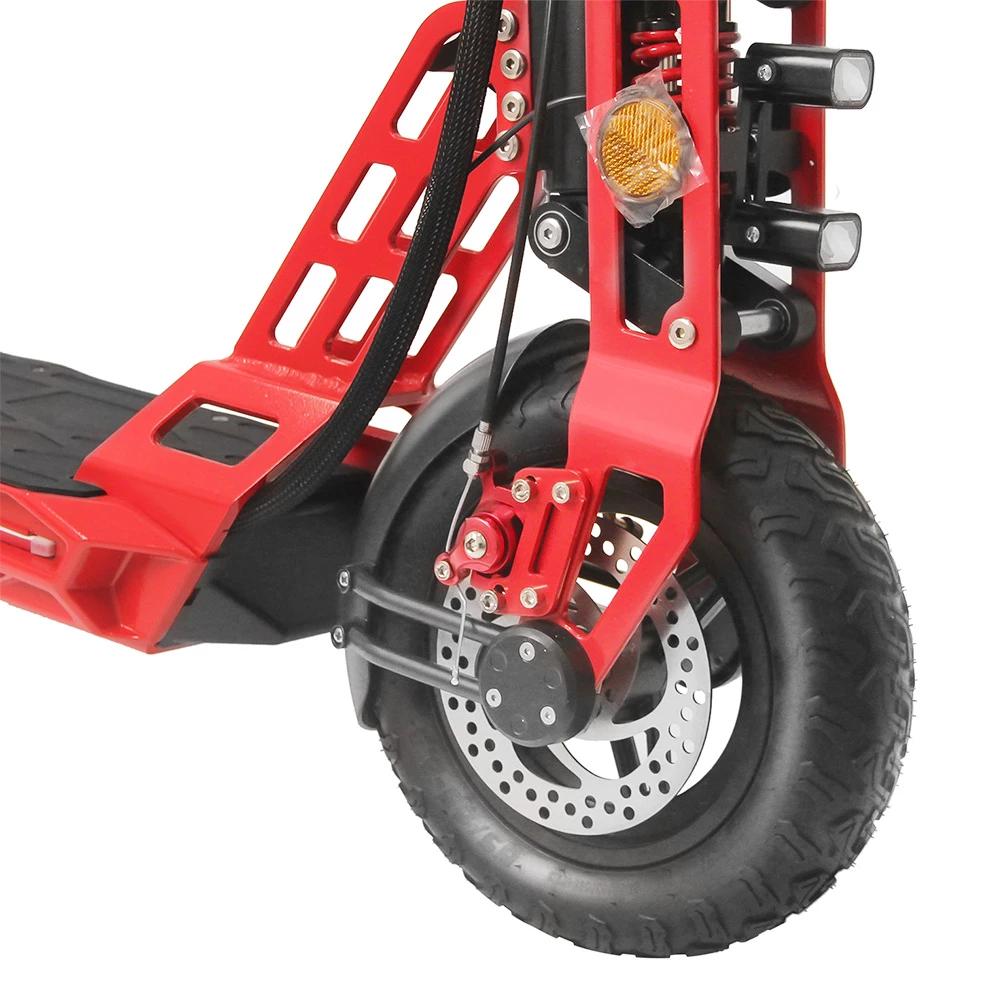 Spetime M6 Electric Scooter 600W 13Ah Battery 40km Range 40km/h Max Speed 100kg Load - Red 4 Spetime M6 Electric Scooter 600W 13Ah Battery 40km Range 40km/h Max Speed 100kg Load - Red - Image 4