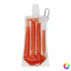 PET Sports Water Bottle 400ml Transparent Snap hook