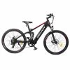WELKIN WKES002 Electric Bicycle 350W Brushless Motor 48V 10Ah Battery 27.5*2.25'' Tires Mountain Bike - Black & Red