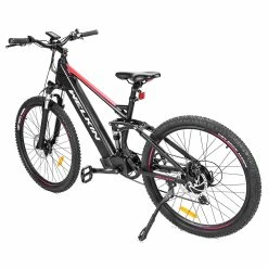 WELKIN WKES002 Electric Bicycle 350W Brushless Motor 48V 10Ah Battery 27.5*2.25'' Tires Mountain Bike - Black & Red -Sports & Outdoors Sales WELKIN WKES002 Electric Bicycle 350W Mountain Bike Black Red 505890 3
