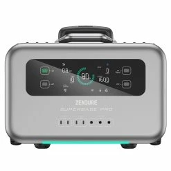 ZENDURE SuperBase Pro 2000 Portable Power Station 2,096Wh Large Capacity 3,000W Ampup Capability, 14 Outputs, 6.1 Inch Clear Display, Built-in 4G IoT, App Control, Charge to 80% in 1 Hour, with Industrial-Grade Wheels - EU Plug -Sports & Outdoors Sales ZENDURE SuperBase Pro 2096Wh Portable Power Station 502678 2