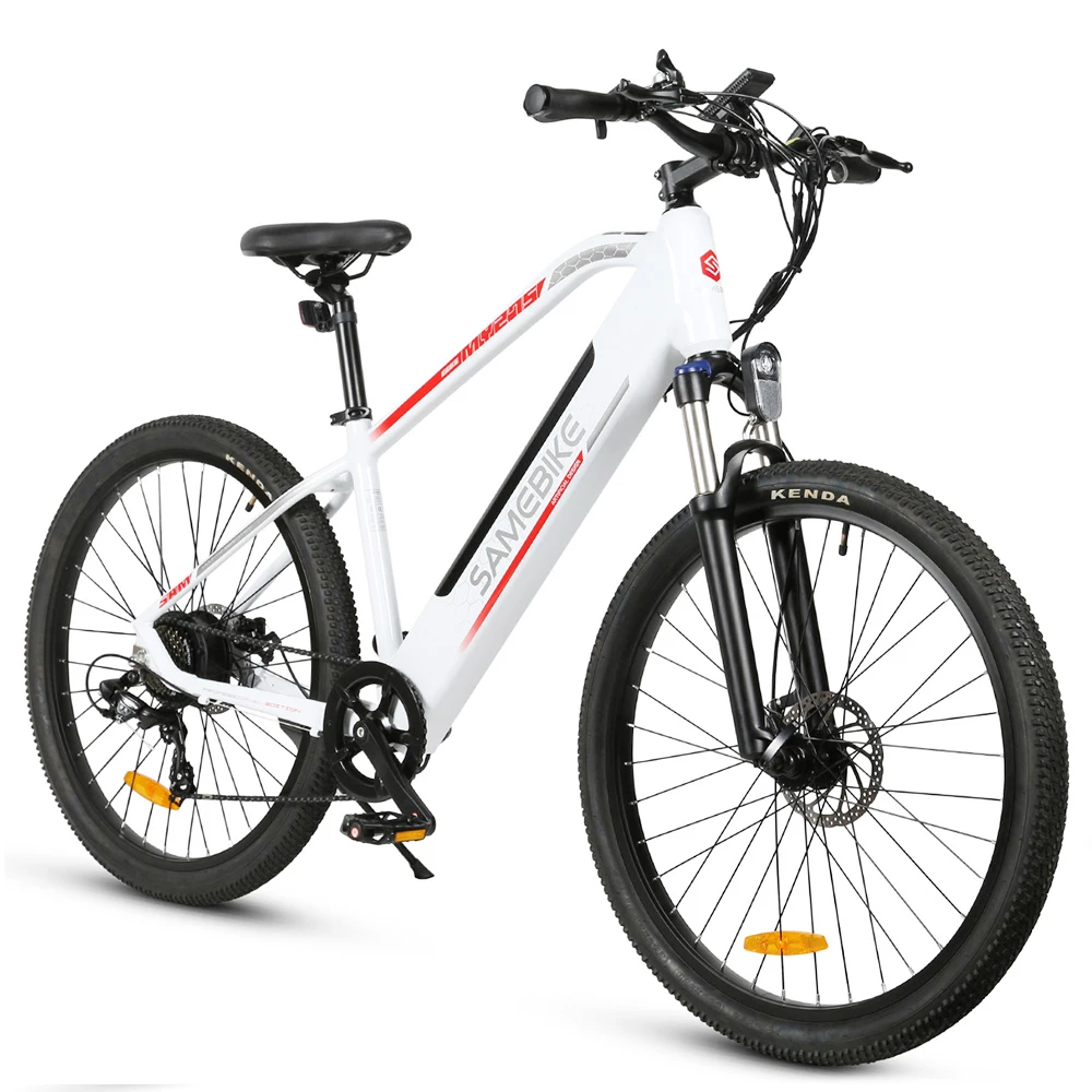 SAMEBIKE MY-275 10.4Ah 500W 48V 27.5inch Electric Bike 20mph Top Speed 80km Mileage Range Max Load 150kg White 4 SAMEBIKE MY-275 10.4Ah 500W 48V 27.5inch Electric Bike 20mph Top Speed 80km Mileage Range Max Load 150kg White - Image 4