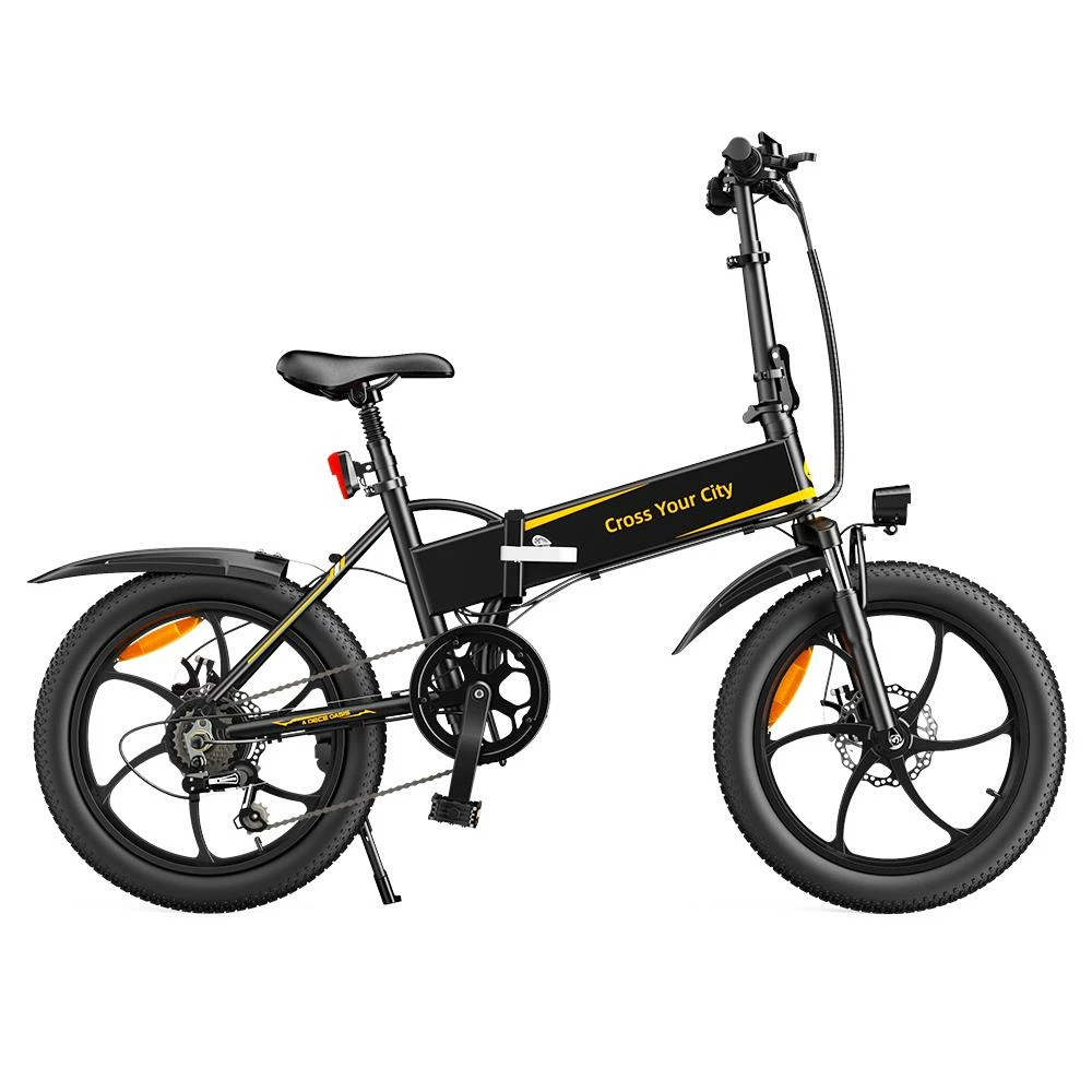 ADO A20+ Electric Folding Bike 20 inch City Bicycle 250W Hall Brushless Gear DC Motor SHIMANO 7-Speed Rear Derailleur 36V 10.4Ah Removable Battery 25km/h Max speed up to 60km Max Range IPX5 Double Shock-absorption Aluminum alloy Frame - Black 1 ADO A20+ Electric Folding Bike 20 inch City Bicycle 250W Hall Brushless Gear DC Motor SHIMANO 7-Speed Rear Derailleur 36V 10.4Ah Removable Battery 25km/h Max speed up to 60km Max Range IPX5 Double Shock-absorption Aluminum alloy Frame - Black