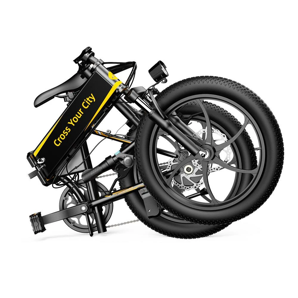 ADO A20+ Electric Folding Bike 20 inch City Bicycle 250W Hall Brushless Gear DC Motor SHIMANO 7-Speed Rear Derailleur 36V 10.4Ah Removable Battery 25km/h Max speed up to 60km Max Range IPX5 Double Shock-absorption Aluminum alloy Frame - Black 6 ADO A20+ Electric Folding Bike 20 inch City Bicycle 250W Hall Brushless Gear DC Motor SHIMANO 7-Speed Rear Derailleur 36V 10.4Ah Removable Battery 25km/h Max speed up to 60km Max Range IPX5 Double Shock-absorption Aluminum alloy Frame - Black - Image 6