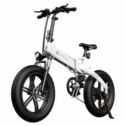 ADO A20F+ Off-road Electric Folding Bike 20*4.0 inch 250W Brushless DC Motor SHIMANO 7-Speed Rear Derailleur 36V 10.4Ah Removable Battery 25km/h Max speed Pure power up to 50km Range Aluminum alloy Frame - White -Sports & Outdoors Sales ado a20f electric folding bike 500w motor 10 4ah battery white 80b75d 1663811270757