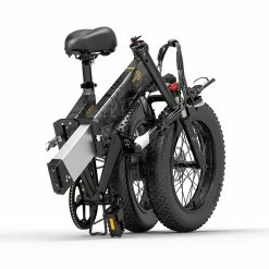 BEZIOR XF200 Folding Electric Bike 48V 15Ah Battery 1000W Motor 20x4.0 inch Fat Tire Aluminum Alloy Frame Shimano 7-speed Shift Max Speed 40km/h 130KM Power-assisted mileage Range LCD Display IP54 Waterproof - Black -Sports & Outdoors Sales bezior m26 folding electric bike 26 inch 10ah 500w motor black 1626953376288