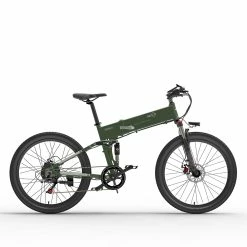 BEZIOR X500 Pro-FT Folding Electric Bike Bicycle 48V 10.4Ah Battery 500W Motor 26 inch Tire Aluminum Alloy Frame Shimano 7-speed Shift Max Speed 30km/h 100KM Power-assisted mileage Range LCD Display IP54 waterproof - Black Green